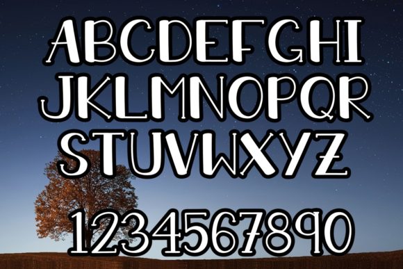 Late at Night Font PNG with transparent background - Preview 1