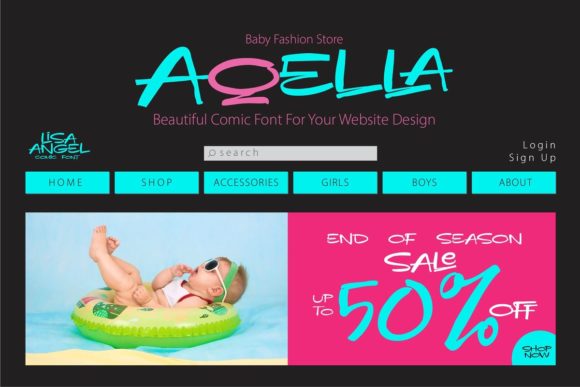 Lisa Angel Font PNG with transparent background - Preview 4