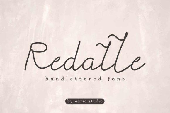 Redalle Font PNG with transparent background - Preview 1