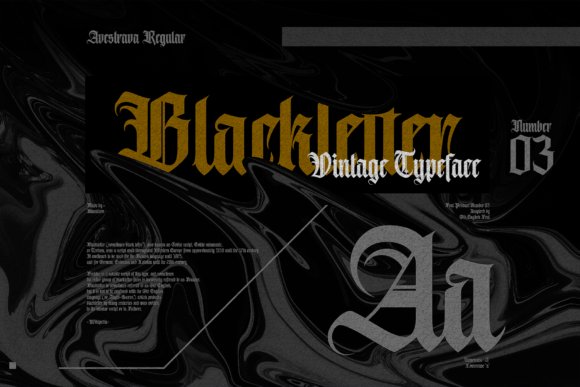 Avestrava Font - Preview 1