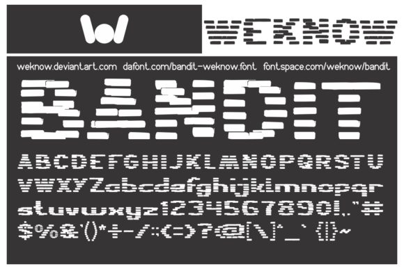 Bandit Font - Preview 1
