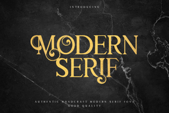Modern Serif editorial font