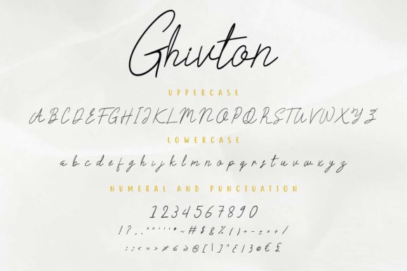 Ghivton Font - Preview 4