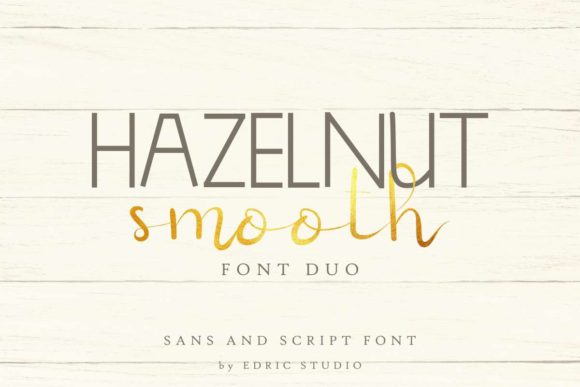 Hazelnut Smooth Duo Font PNG with transparent background - Preview 1