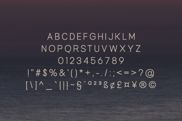 Mezza Medium Font PNG with transparent background - Preview 1