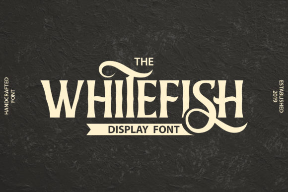 Whitefish Display Font By Vunira