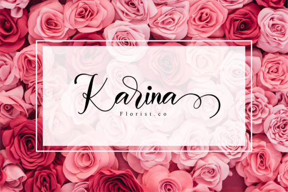 Avarelove Script Font - Preview 2