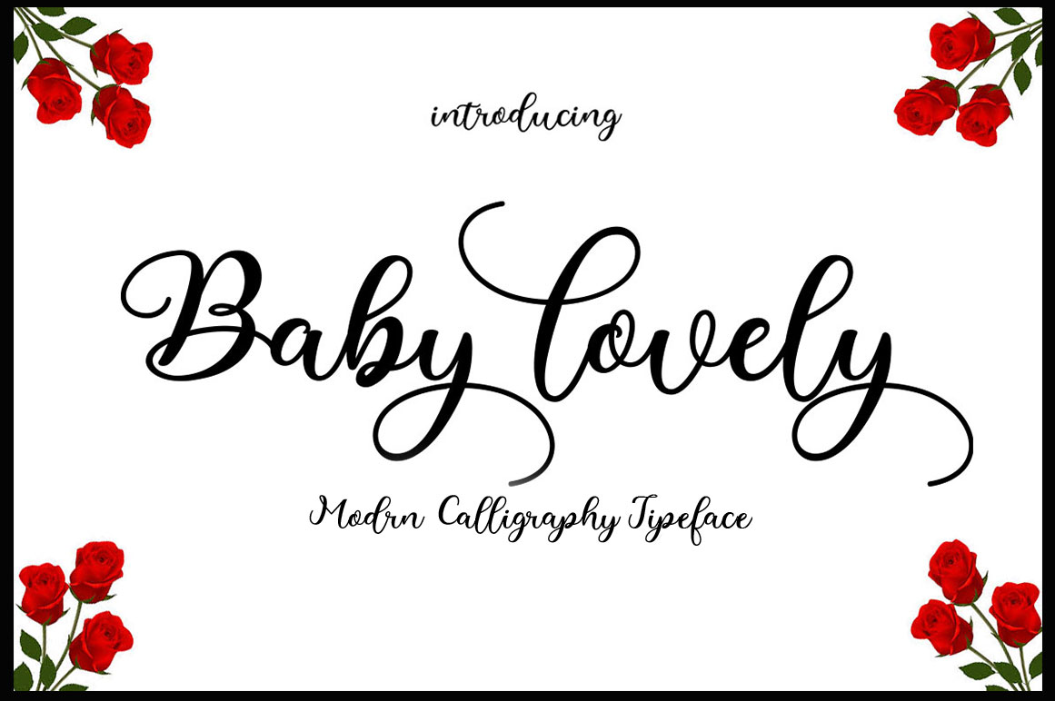 Baby Lovely preview — sweet soft hand-lettered script