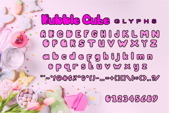 Bubble Cute Font - Preview 3