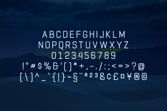 Ornella Semi-Bold Font PNG with transparent background - Preview 1
