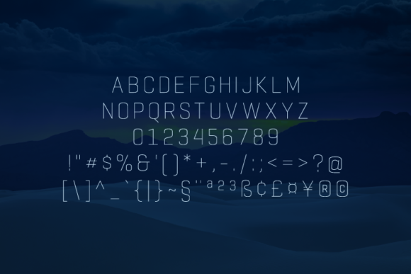 Ornella Thin Font PNG with transparent background - Preview 1