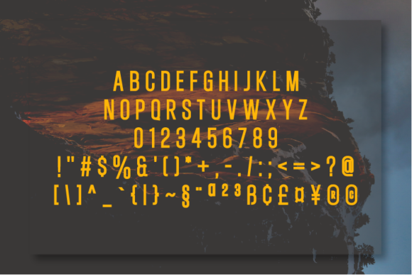 Pashalovia Semi-Bold Font PNG with transparent background - Preview 1
