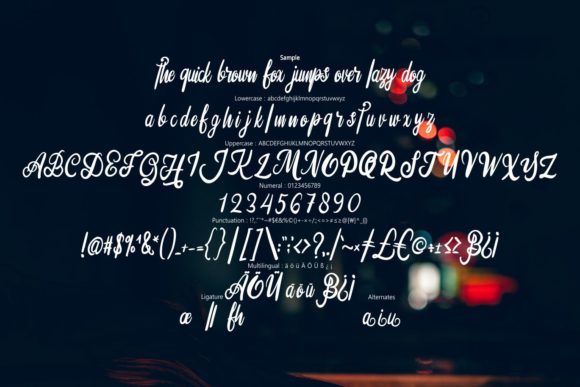 Silfhie Font PNG with transparent background - Preview 5