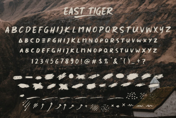 East Tiger Font PNG with transparent background - Preview 4