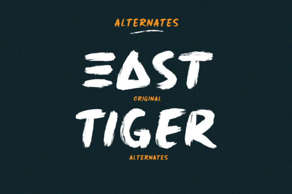 East Tiger Font PNG with transparent background - Preview 5