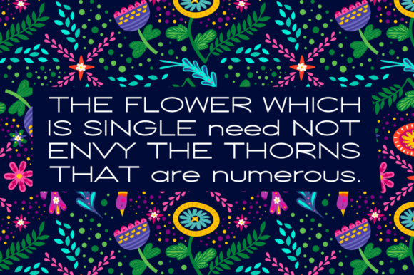 Floweret Font PNG with transparent background - Preview 1