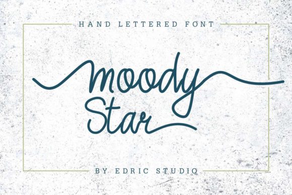 Moody Star Font font preview - 1