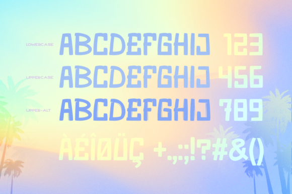 Santa Monica Font PNG with transparent background - Preview 1