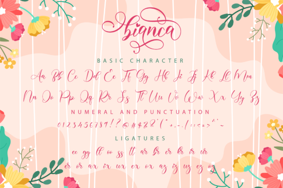 Bianca Script Font - Preview 6