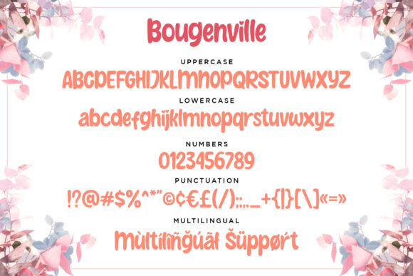Bougenville Font - Preview 2