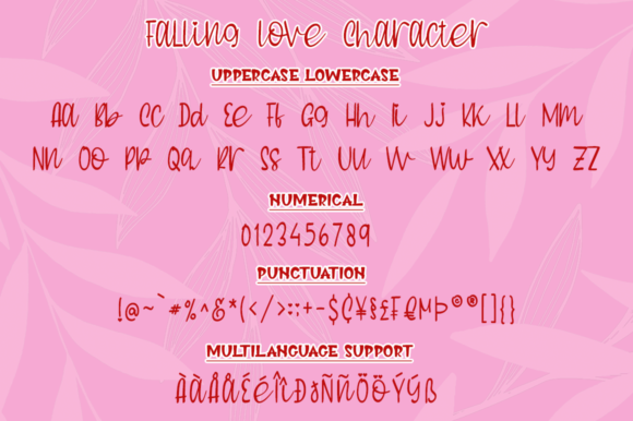 Falling Love Font - Preview 4
