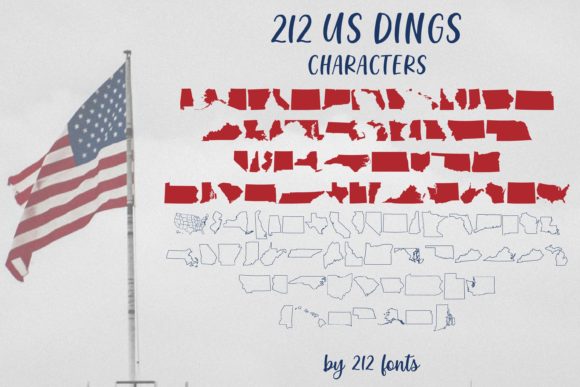 212 US Dings Font - Preview 1