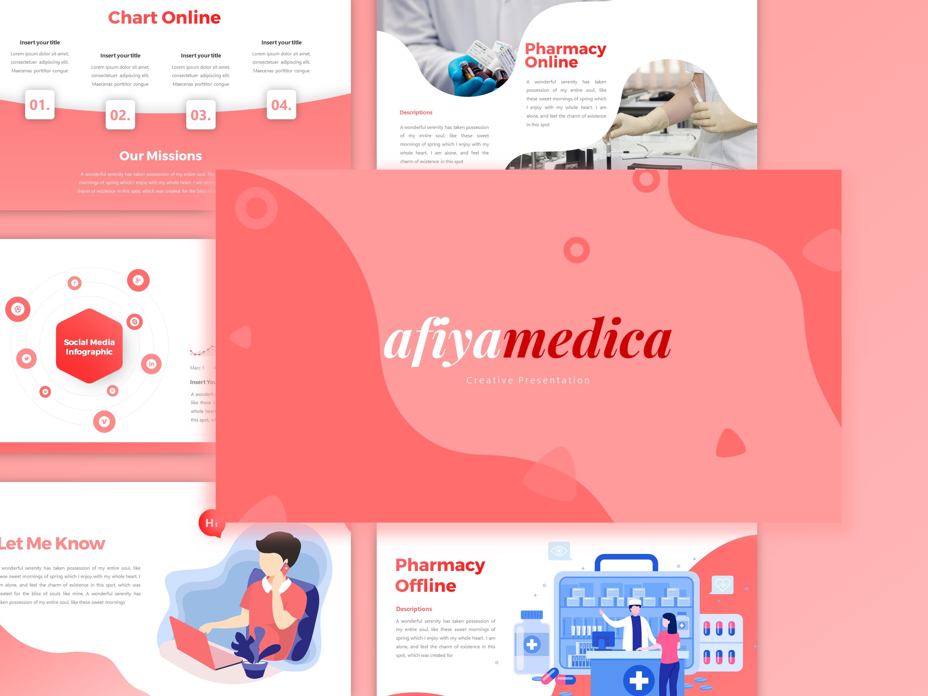 Plantilla de presentación médica de Afiyamedica
