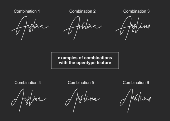 Arslina Font PNG with transparent background - Preview 1