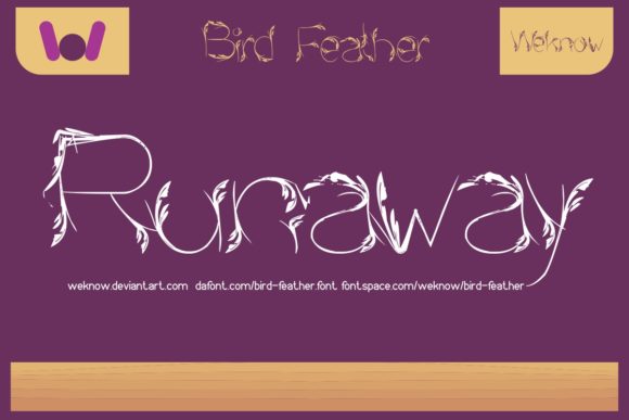 Bird Feather Font - Preview 3