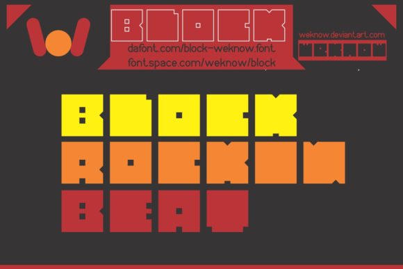 Block Font - Preview 3