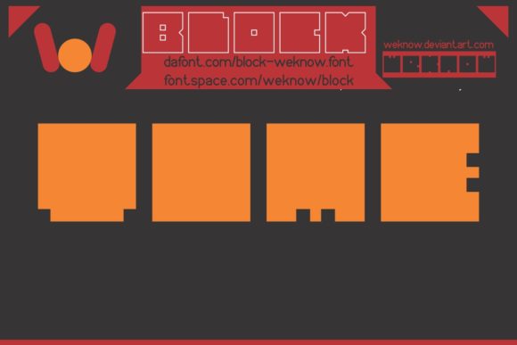 Block Font - Preview 4