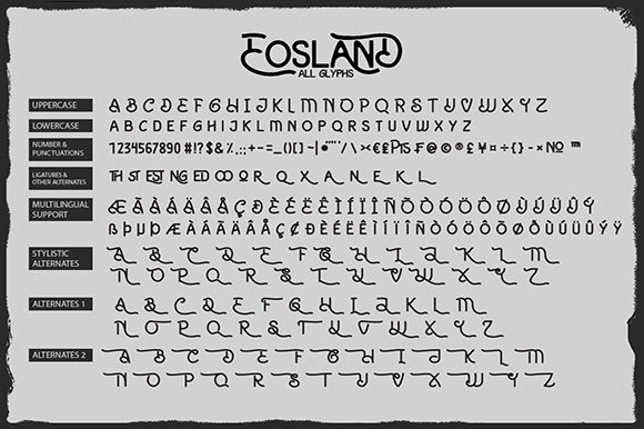 Eosland Font - Preview 1
