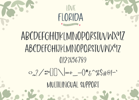 Love Florida Font PNG with transparent background - Preview 5