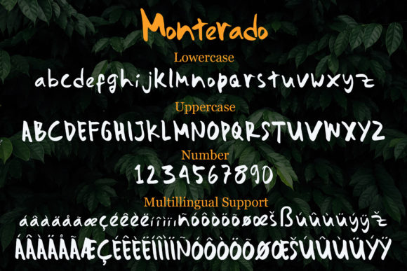 Monterado Font PNG with transparent background - Preview 6