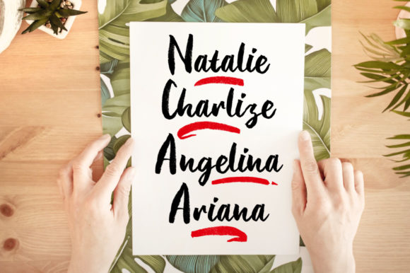 Natalle Font PNG with transparent background - Preview 5