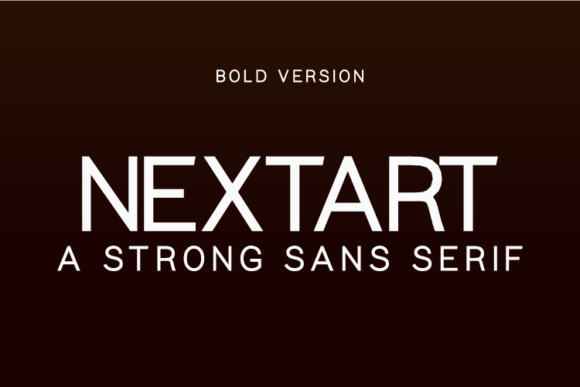 Nextart Bold Sans Serif Font By Nan Design