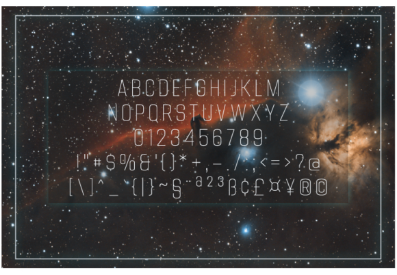 Obligod Thin Font PNG with transparent background - Preview 1