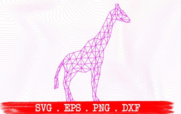 Giraffe Triangle Polygon Graphic Crafts By vikshangat