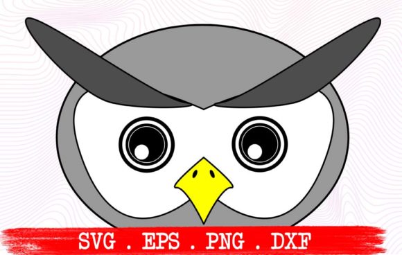 Owl Face Cute Funny Graphic Crafts By vikshangat
