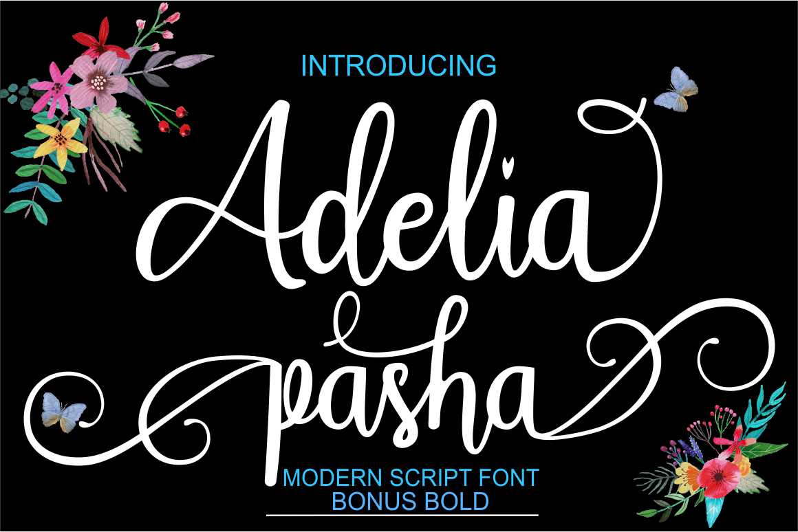Adelia Pasha Font by Rama Type · Creative Fabrica
