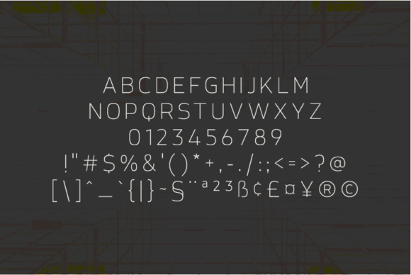 Arkqunie Thin Font - Preview 1
