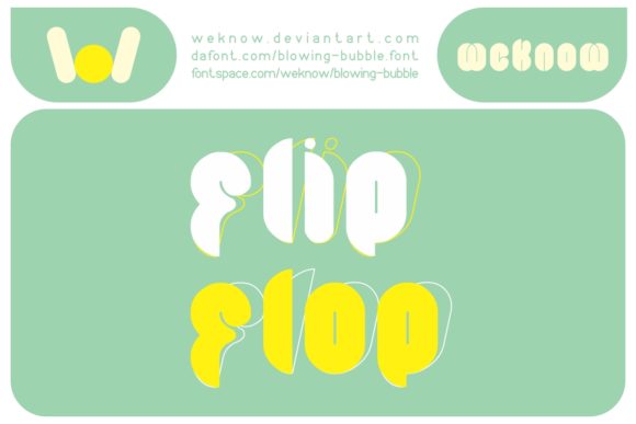 Blowing Bubble Font - Preview 3
