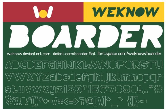 Boarder Font - Preview 2