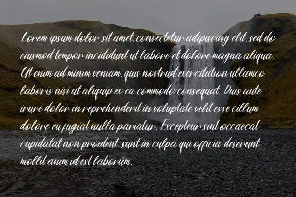 Loosy Brush Font PNG with transparent background - Preview 4