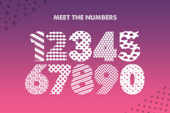 Pattern Font PNG with transparent background - Preview 4