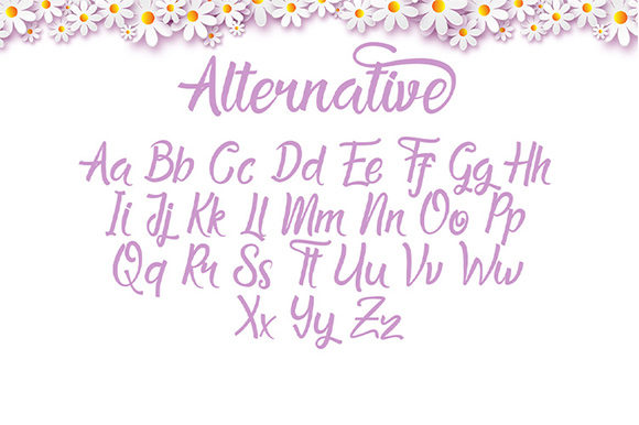 Pretty Honey Font PNG with transparent background - Preview 4