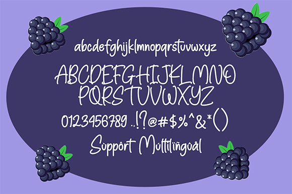 Blackberry Font - Preview 4