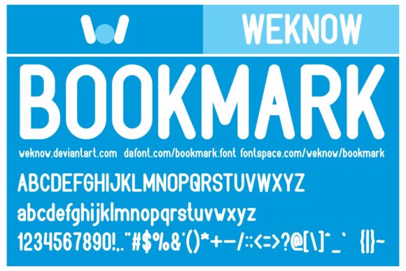 Bookmark Font - Preview 1