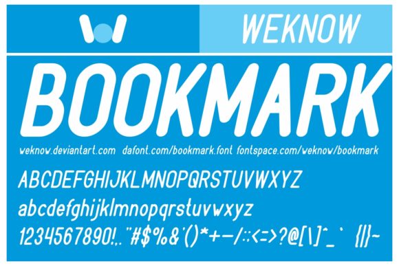 Bookmark Font - Preview 2