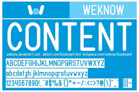 Bookmark Font - Preview 3